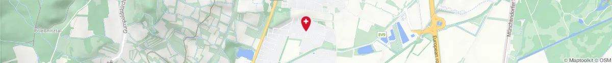 Kartendarstellung des Standorts für Apotheke zum Eichkogel in 2353 Guntramsdorf
